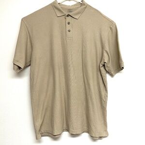 Cabelas Shirt Men's Sz XL Tall Khaki Beige Top Hunting Short Sleeve Cotton Athle